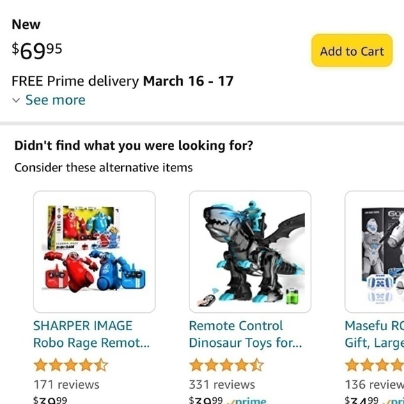 Sharper Image Robot Rumble rare red and white combo battle bots! - Picture 2 of 11